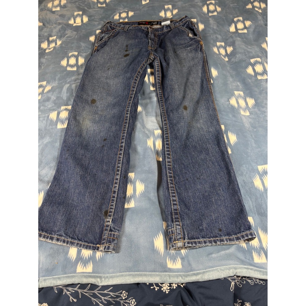 Ariat FR M4 Relaxed Boot Cut Jeans Mens 32x32 Blue Flame Resistant Work Pants